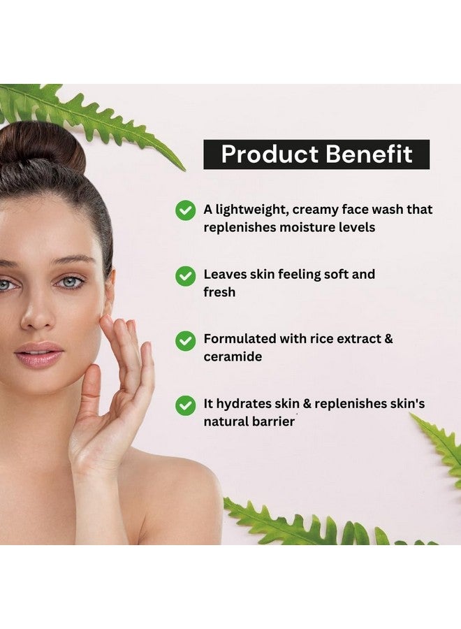 CO Beauty Rice & Ceramide Korean Glass Skin Face Wash | For Dry, Sensitive & Combination Skin Types | Improves Skin Barrier | No Paraben, Sls | 100Ml | Pack Of 2 - Image 5