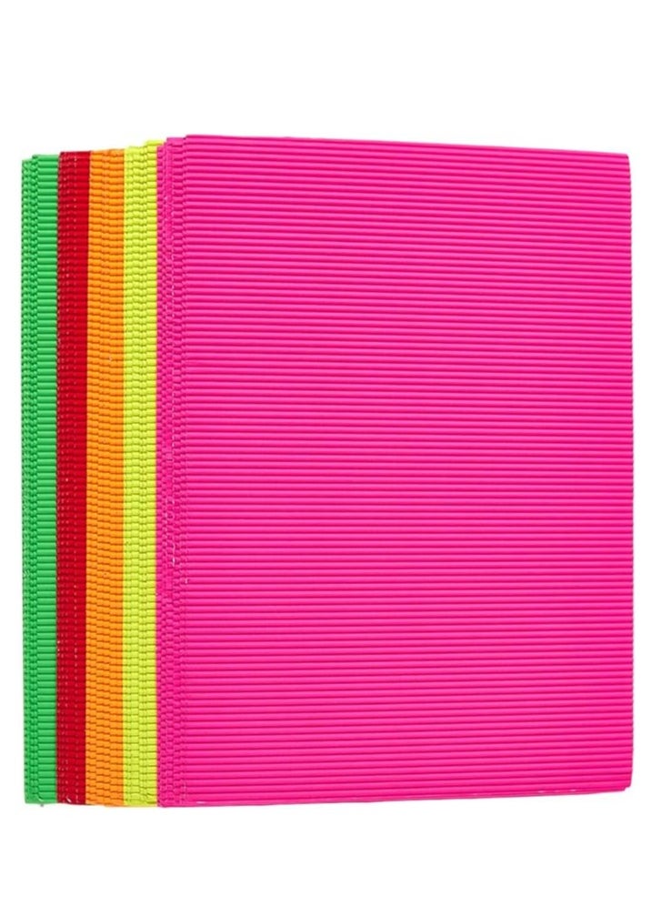 SUPER DEAL 10-Sheet A4 Size Corrugated Paper For Craft Multicolor  - Image 2