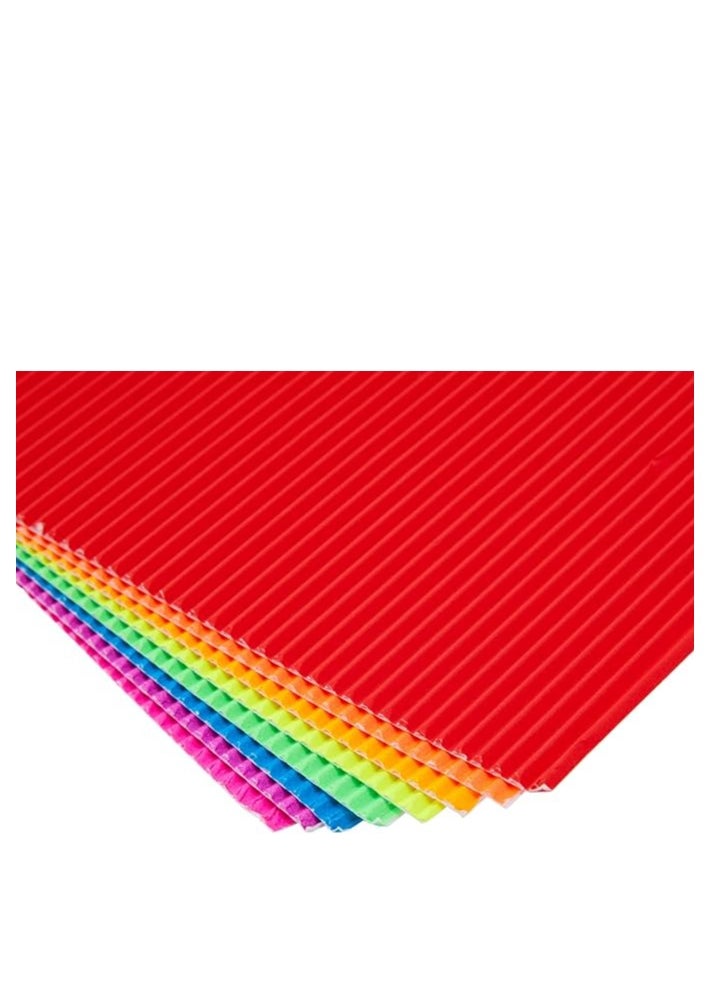 SUPER DEAL 10-Sheet A4 Size Corrugated Paper For Craft Multicolor  - Image 3