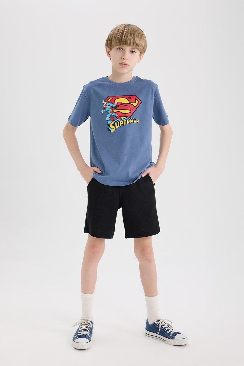 DeFacto Black Boy Boy Waffle Shorts Casual - Image 2