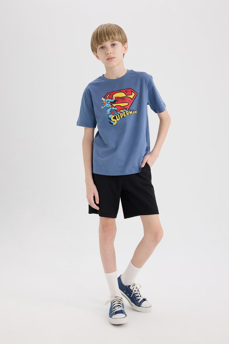 DeFacto Black Boy Boy Waffle Shorts Casual - Image 1