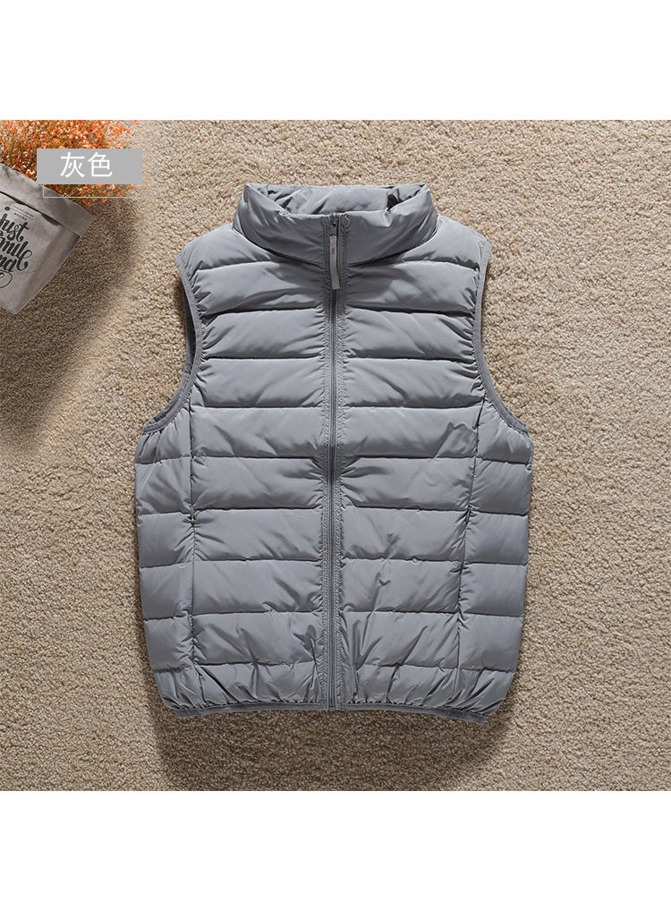 Generic - Seamless Lightweight Down Vest Womens 2024 Grey - Image 1