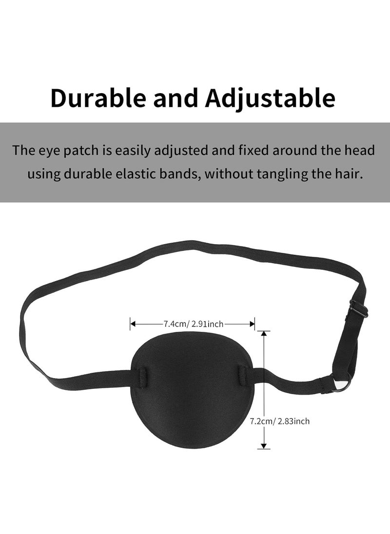 Generic 2PCS Eye Patch, 3D Adjustable Eye Patches, Amblyopia Lazy Eye Patches for Left or Right Eyes for Adults and Kids (Black)  - Image 4