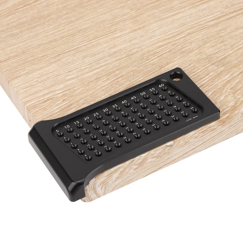 Anodized Black Aluminum Alloy Woodworking Hole Ruler 5PCS Precision Measuring Tool for Carpentry DIY - Image 5