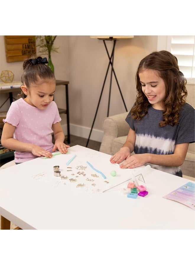 Hapinest Make Your Own Clay Jewelry Arts and Crafts Kit for Girls Gifts Ages 8 9 10 11 12 Teen Years Old and Up - 3 Bracelets and 3 Necklaces - Image 1