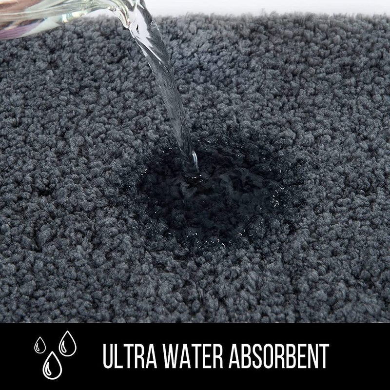 SIWAN Shower Mat Non Slip Washable Microfiber Rug Super Absorbent Water Soft Rugs Mat for Bathtub Floor 40X60 cm Pack of 1 - Image 4