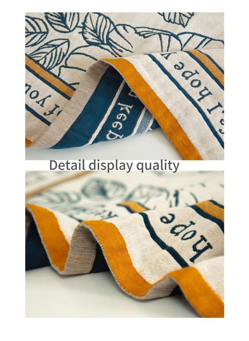 يوميات الشاي الصغيرة - منشفة حمام 100% من القطن منشفة حمام منزلية سميكة وناعمة وامتصاصية - Image 1