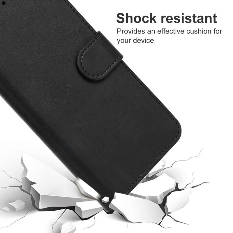 HuHa Case Cover Leather Phone Case For Samsung Galaxy A82 5G / Quantum 2(Black) - Image 5