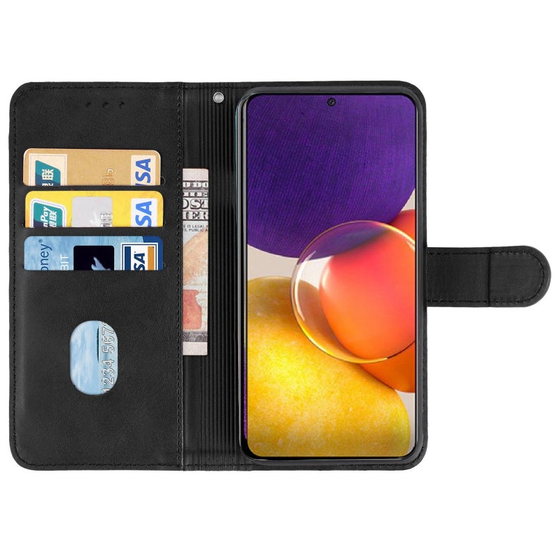 HuHa Case Cover Leather Phone Case For Samsung Galaxy A82 5G / Quantum 2(Black) - Image 3