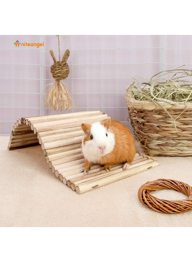 نيتينجيل ألعاب تسلق الحيوانات الصغيرة من نايت أنجل - سلم جسر معلق للهامستر والجربوع والفئران وخنازير غينيا أو الحيوانات الأليفة الصغيرة الأخرى (15.7 بوصة × 7.8 بوصة) - Image 4