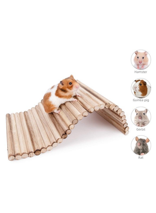نيتينجيل ألعاب تسلق الحيوانات الصغيرة من نايت أنجل - سلم جسر معلق للهامستر والجربوع والفئران وخنازير غينيا أو الحيوانات الأليفة الصغيرة الأخرى (15.7 بوصة × 7.8 بوصة) - Image 2