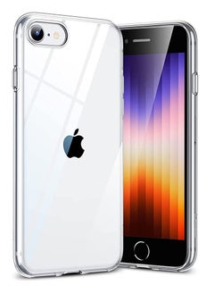 CATANES جراب شفاف شفاف رفيع من مادة TPU الناعمة ومضاد للصدمات ومضاد للأصفر لهاتف iPhone SE 2022 / SE 2020، متوافق مع iPhone SE الجيل الثالث والثاني / iPhone 7 / iPhone 8 (4.7 بوصة) شفاف  - Image 2