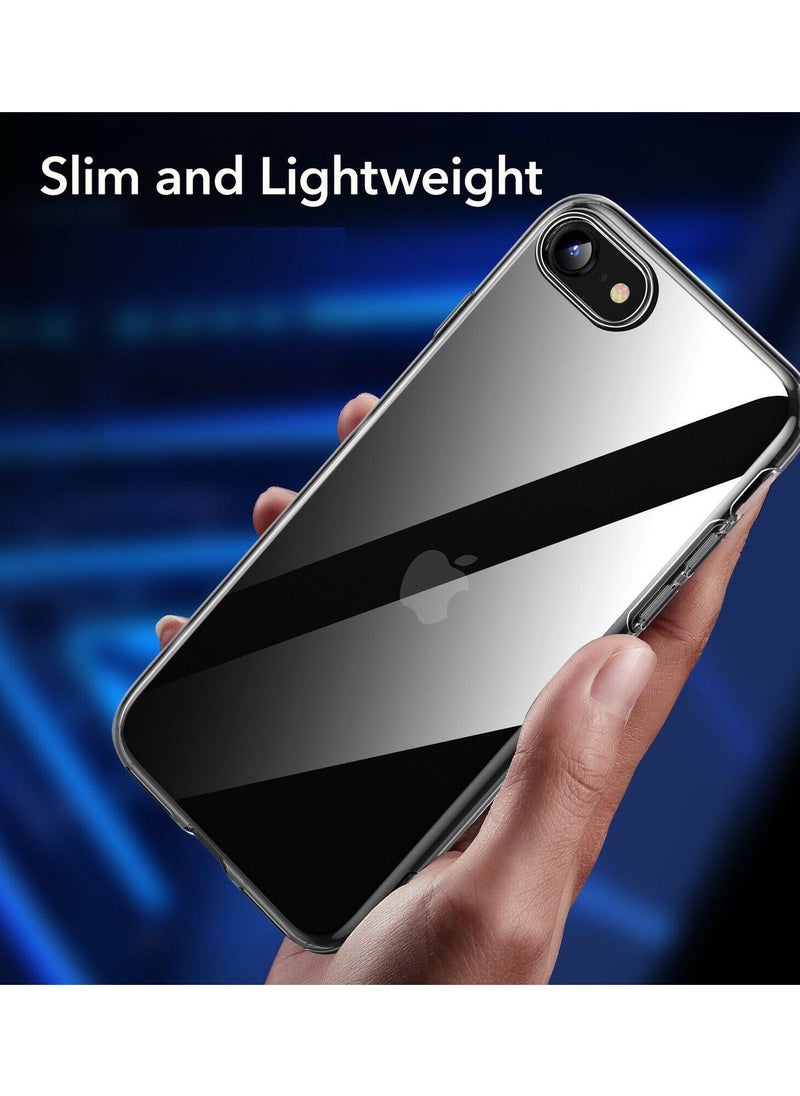 iPhone SE 2022 / SE 2020 Crystal Clear Case Thin Soft TPU Transparent Protective Cover Shockproof Anti-Yellow Compatible with iPhone SE 3rd and 2nd Generation / iPhone 7 / iPhone 8 (4.7 inch) Clear