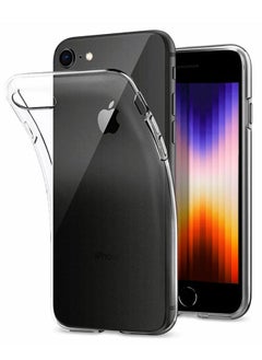 CATANES جراب شفاف شفاف رفيع من مادة TPU الناعمة ومضاد للصدمات ومضاد للأصفر لهاتف iPhone SE 2022 / SE 2020، متوافق مع iPhone SE الجيل الثالث والثاني / iPhone 7 / iPhone 8 (4.7 بوصة) شفاف  - Image 5