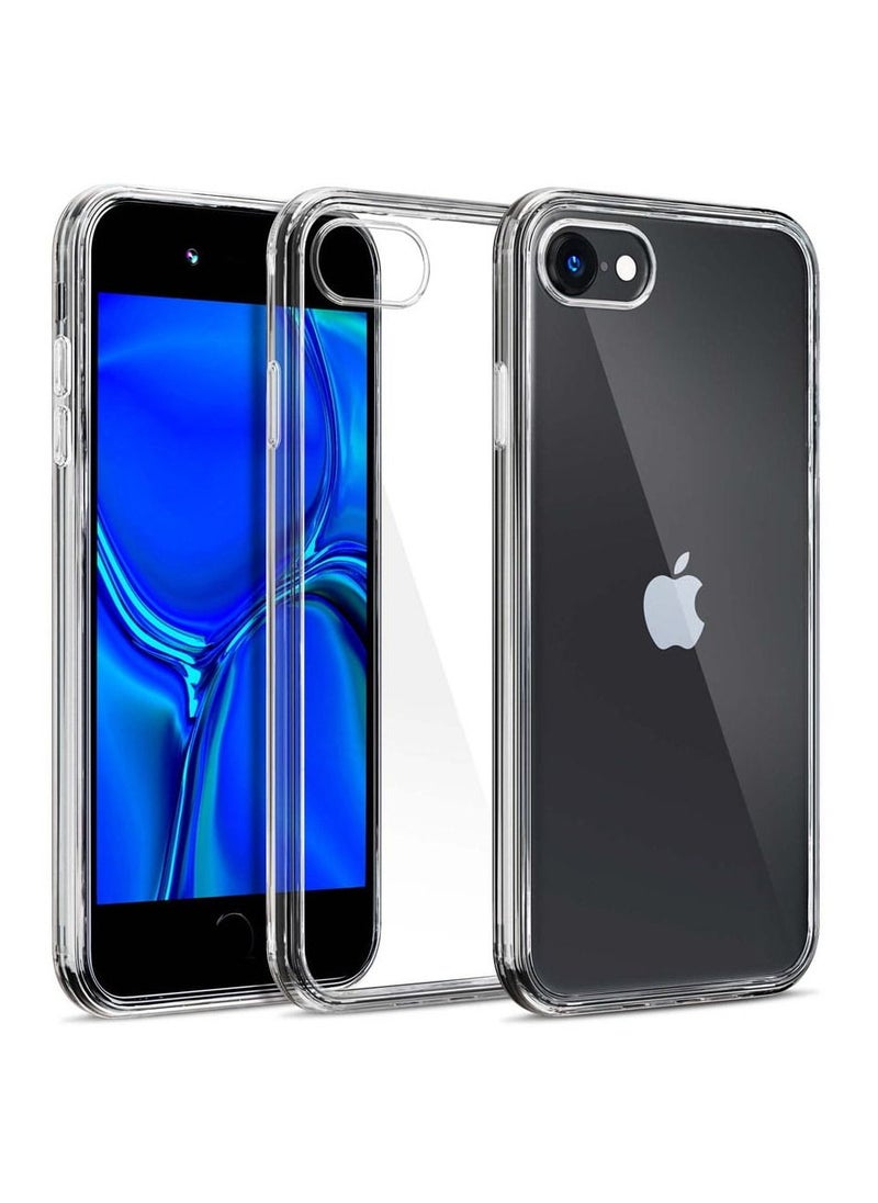 iPhone SE 2022 / SE 2020 Crystal Clear Case Thin Soft TPU Transparent Protective Cover Shockproof Anti-Yellow Compatible with iPhone SE 3rd and 2nd Generation / iPhone 7 / iPhone 8 (4.7 inch) Clear