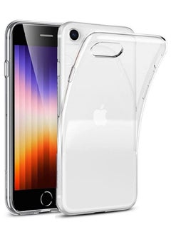 CATANES جراب شفاف شفاف رفيع من مادة TPU الناعمة ومضاد للصدمات ومضاد للأصفر لهاتف iPhone SE 2022 / SE 2020، متوافق مع iPhone SE الجيل الثالث والثاني / iPhone 7 / iPhone 8 (4.7 بوصة) شفاف  - Image 1