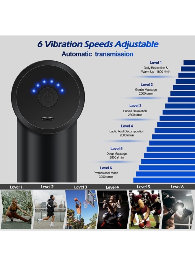 Mini Muscle Massage Gun, Professional Portable Gun with Low Noise Random Color - Image 3