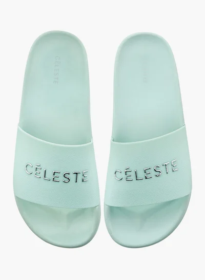 Celeste Women's Logo Detail Slip-On Slides