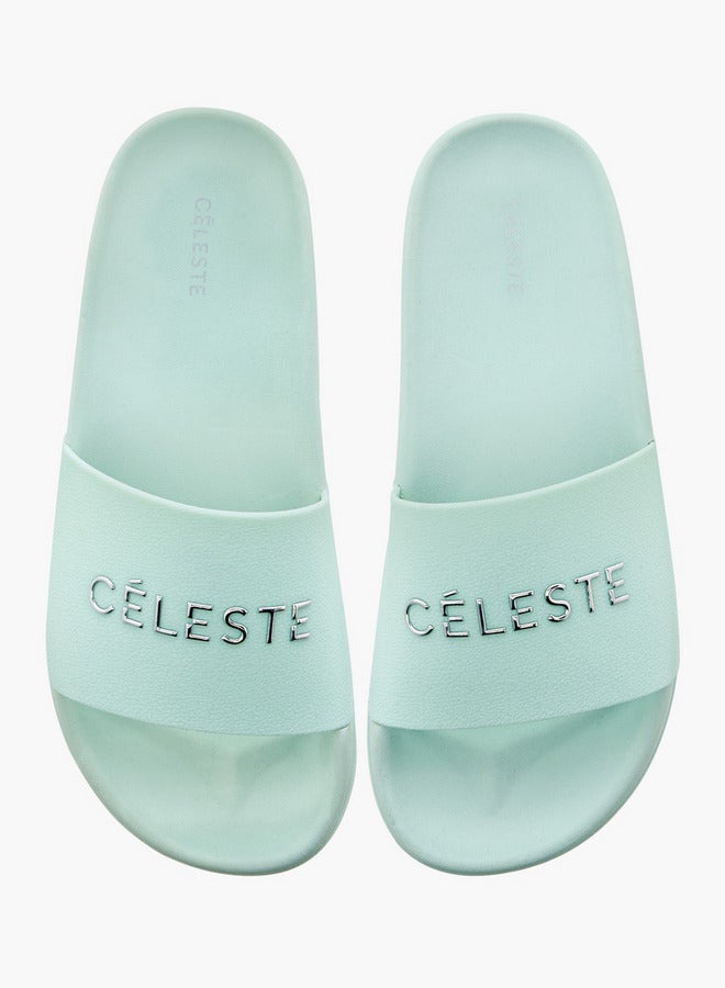 Celeste Women's Logo Detail Slip-On Slides - Image 1