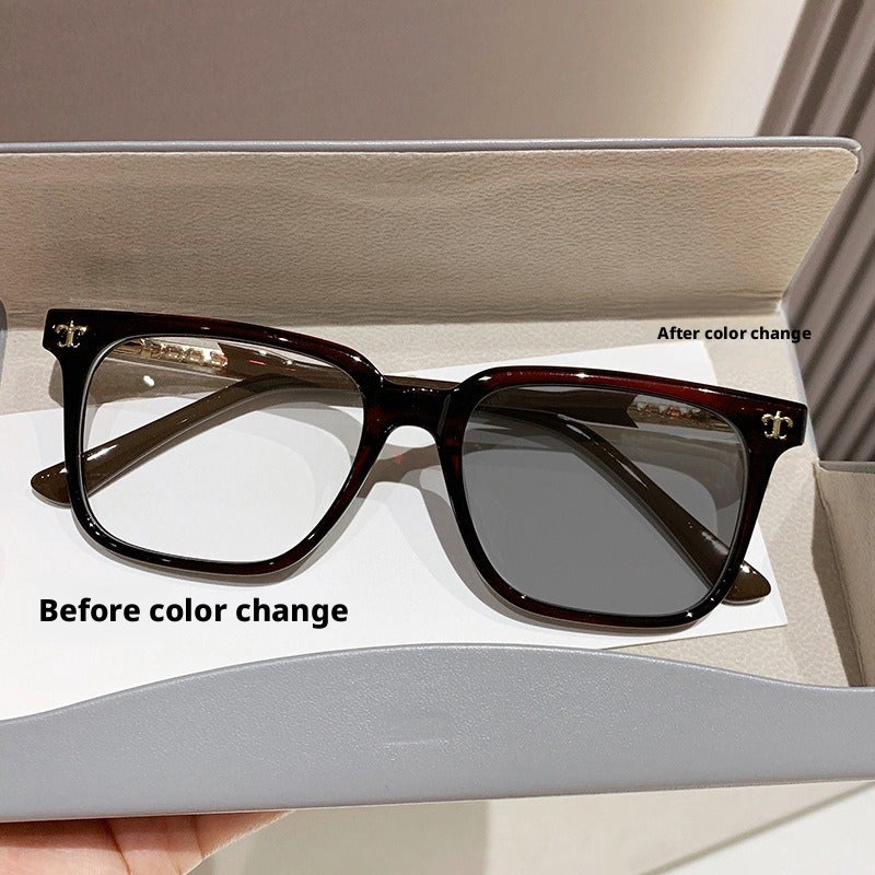 Fashion Retro Multifocal Reading Glasses with Anti-blue Light for Seniors - Image 3