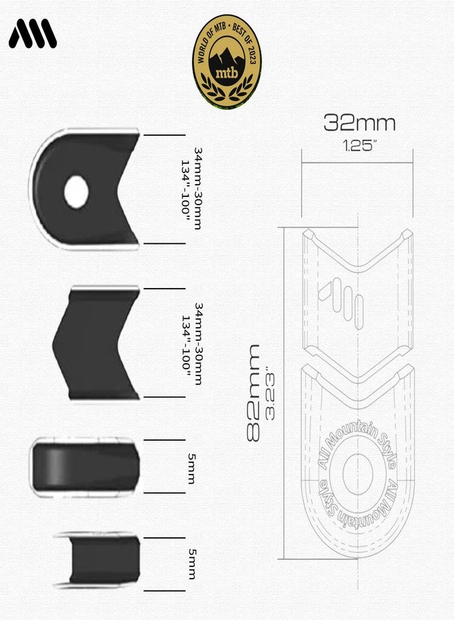 All Mountain Style Crank Boot Protectors for Mountain Bike and Gravel Cranksets - 4 PCS Crankset Cover Sleeve Bike Crank Arms - Protection and Style - Image 3