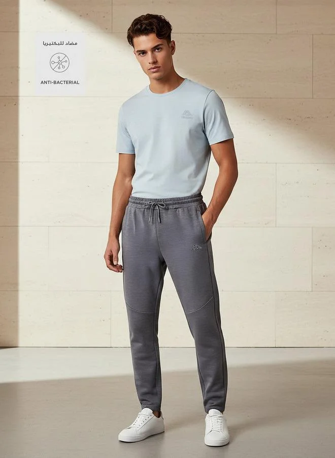 Kappa Men Regular Fit Joggers with Drawstring Waist