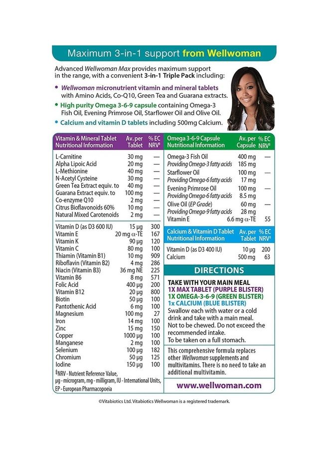 Vitabiotics Wellwoman Max 84 Cap - Image 2