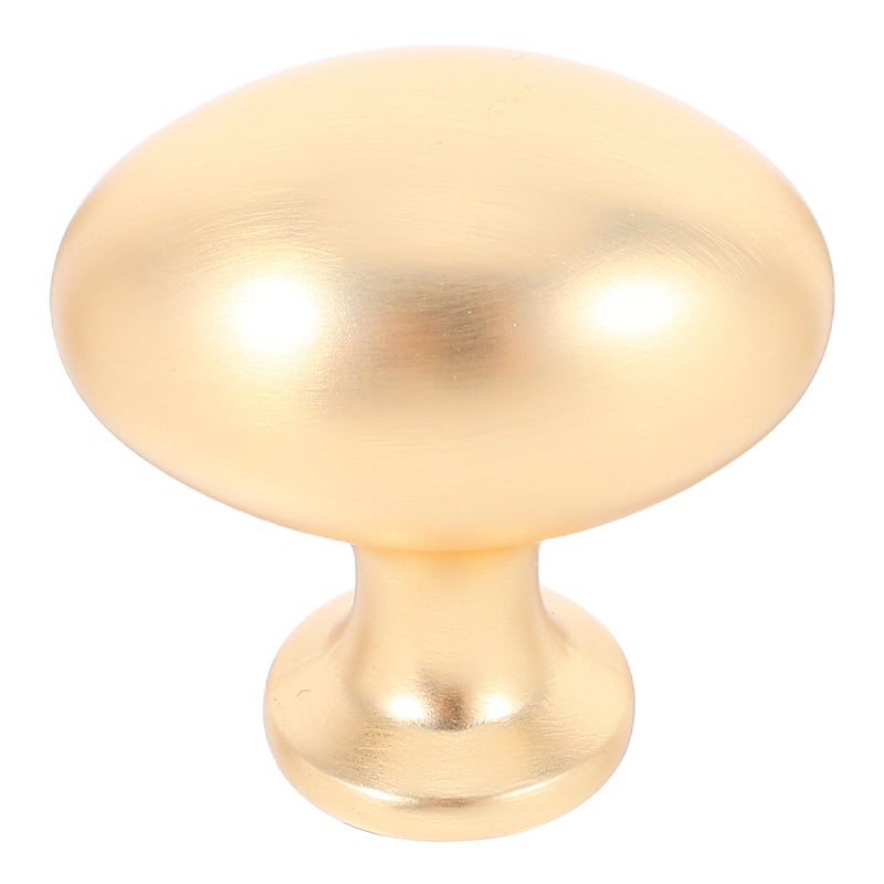 Antique Copper Brushed Metal Oval Drawer Knobs 2 Pack For Cabinet Dresser Wardrobe - Image 2