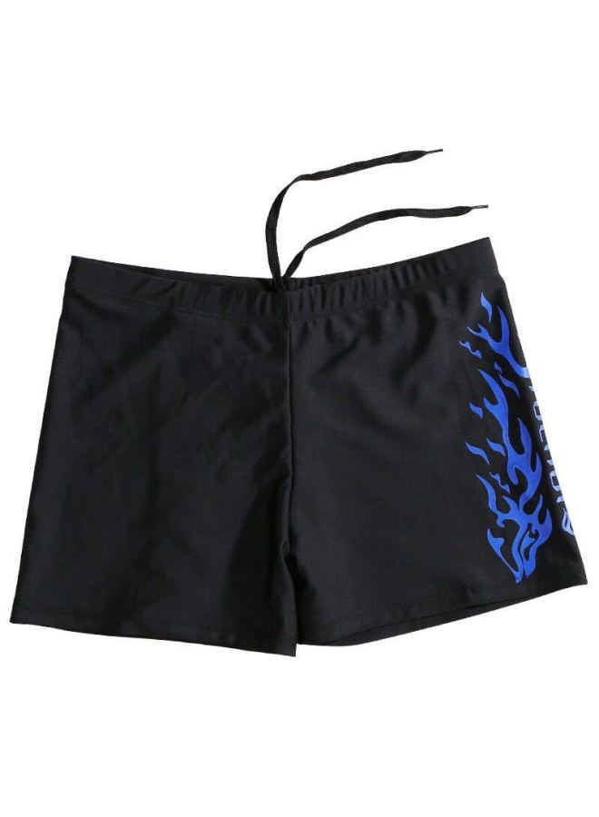Generic Swimming Trunks Men's Adult Professional Quick-drying Swimming Trunks Fashion Boxer Loose High Elastic Swimsuit Equipment Men's Suit-Color:5001 Black-Size:4XL (recommended 150-175)  - Image 4