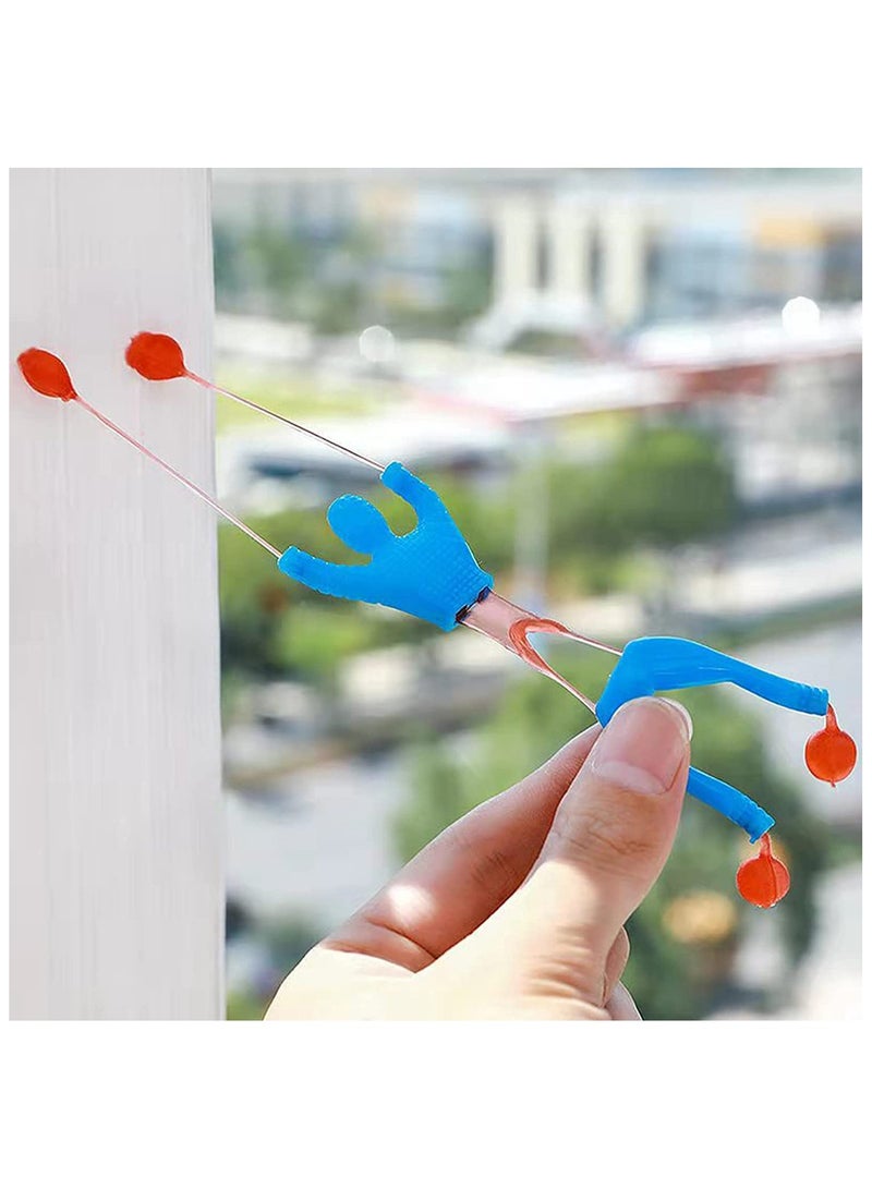 GNAFOTU Sticky Window Crawler Men Stretchy Sticky Wall Climbers Sticky Men Wall Climbers Stretchy Sticky Toys Window Crawler Toys Party Bag Fillers for Party Favor Home Kids 16 Pcs - Image 3
