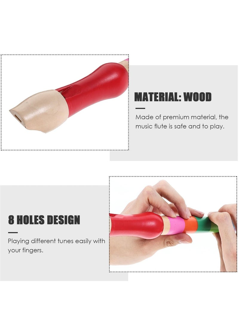 Excefore Wooden Recorder, Soprano Recorder Instrument German Fingering, Recorders for Children Adult Beginner, Wooden Descant Recorder 8 Hole Soprano Recorder Flute Music Playing Wind for Kids  - Image 4