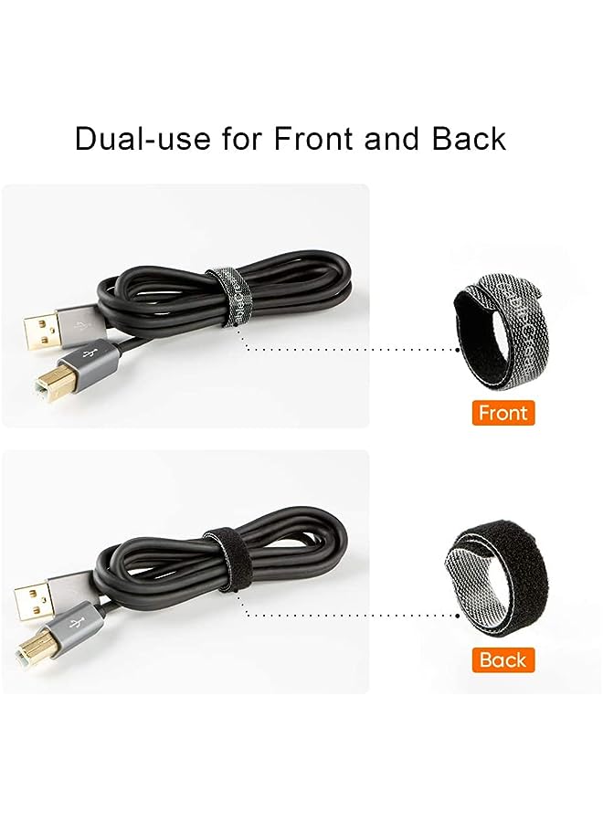 CableCreation ربطات عنق 6 بوصة، 50 قطعة من CableCreation، منظم ربطات قابل لإعادة الاستخدام، لفافات أسلاك/ربطات، إدارة كابلات قابلة للتعديل من النايلون، 6 × 0.35 بوصة/أسود - Image 4