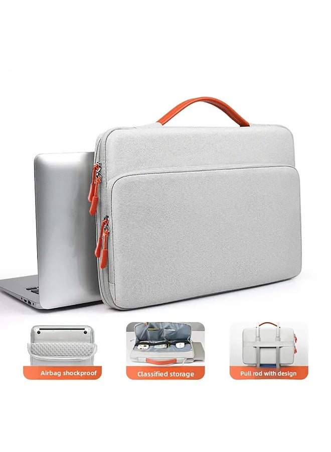 QIYUE 14 Inch Waterproof Laptop Bag, Compatible with MacBook Pro 14 Inch (M2/M3/M4 A2442/A2779/A2918/A2992/A3402) & MacBook Air 13.6/15.3, also fits Lenovo Xiaoxin Pro 14, HP Pavilion 14, Dell XPS 14, Samsung Galaxy Book 14, Huawei MateBook 14 Ultra-Thin Notebook Handbag - Image 1