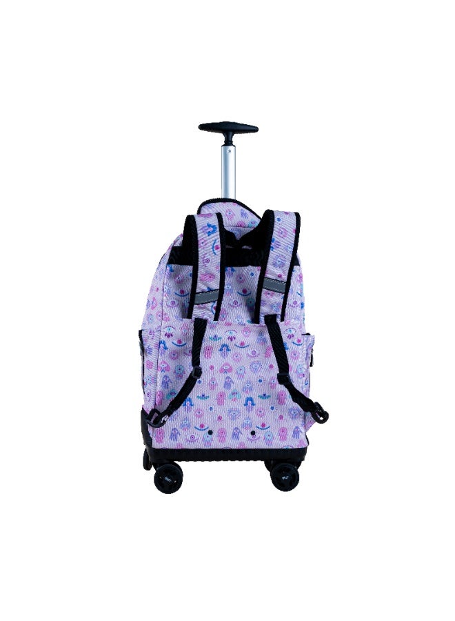 Wires WIRES 4 Wheels printed trolley 19" with lunch bag and pencil case  - Image 4