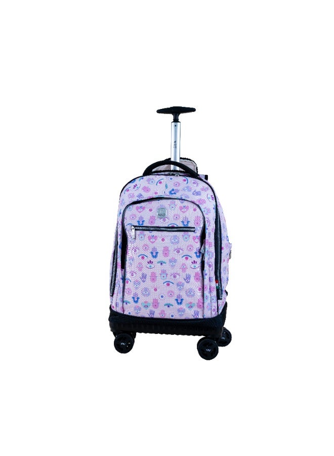 Wires WIRES 4 Wheels printed trolley 19" with lunch bag and pencil case  - Image 2