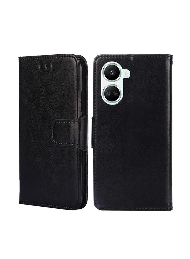 اس-توب جراب لهاتف Huawei nova 10 SE مصنوع من الجلد بنسيج كريستالي - Image 1