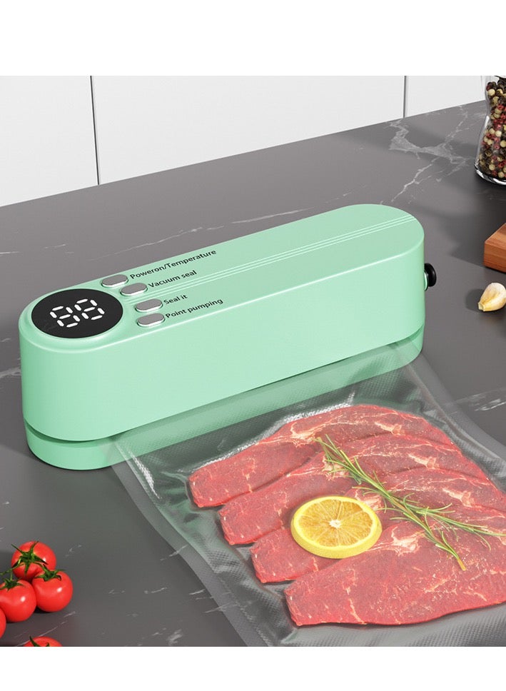 ماكينة تفريغ الهواء لحفظ الطعام - مع أكياس خالية من BPA، مثالية لتحضير الوجبات والشراء بالجملة في الإمارات، تحافظ على اللحوم والخضروات طازجة 5 مرات أطول، قوية التحمل وسهلة الاستخدام للمطبخ المنزلي - Image 4