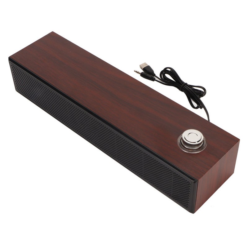 Computer Soundbar 14.6 X 3.5 X 3 Inches 6W Dual Output HiFi Stereo Sound - Bluetooth & AUX Wired Wireless Connection Desktop Speakers for PC Laptop Desktop Setup - Image 2