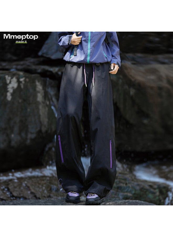 Mmoptop Men's Outdoor Softshell Waterproof Colorblock Functional Cargo Hiking Pants Mxxk115 Black 3XL Spring Summer - Image 1