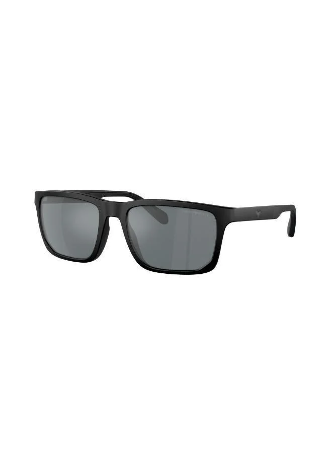 EMPORIO ARMANI Ea4219  Matte Black / Grey Mirror Black Lenses