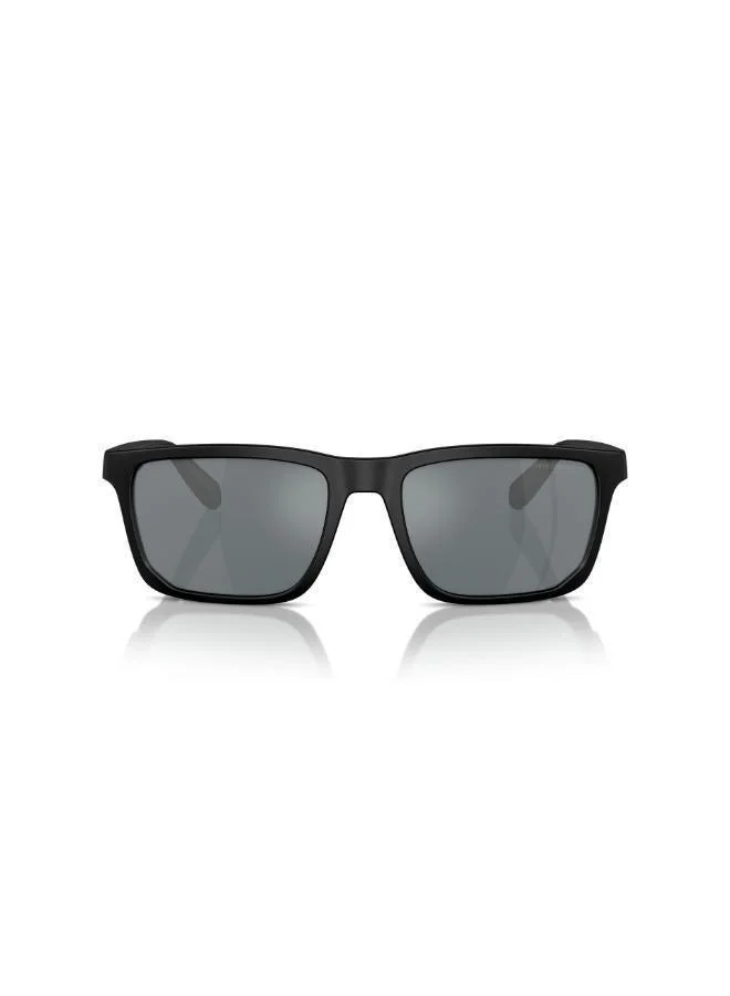 Ea4219  Matte Black / Grey Mirror Black Lenses