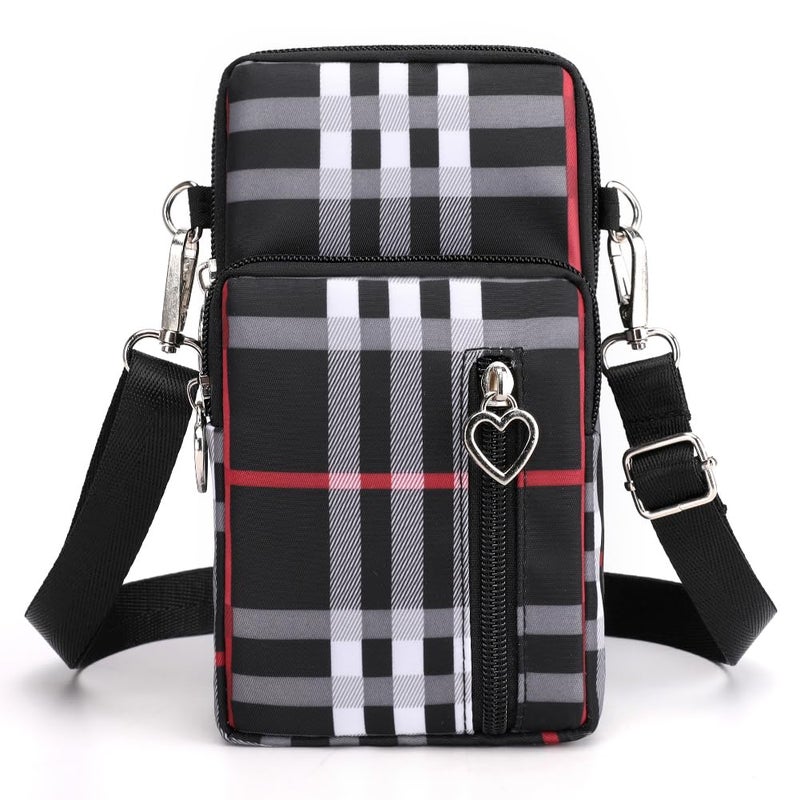 JANKS Universal Small Crossbody Bag for Women, Nylon Mini Phone Wallet Shoulder Bag Arm Bag Side Cell Phone Purse Over the Shoulder Purse Travel Pouch for Women - Image 1
