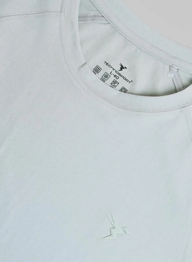 Technosport  Solid Raglan Sleeves Round Neck T-Shirt for Men | Best Price UAE