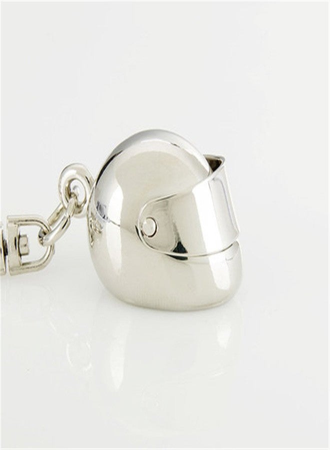 Bestdays Stainless Steel Keychain Mini Ruler Key Charm Bag Charm Funny Keychains (Helmet) - Image 5