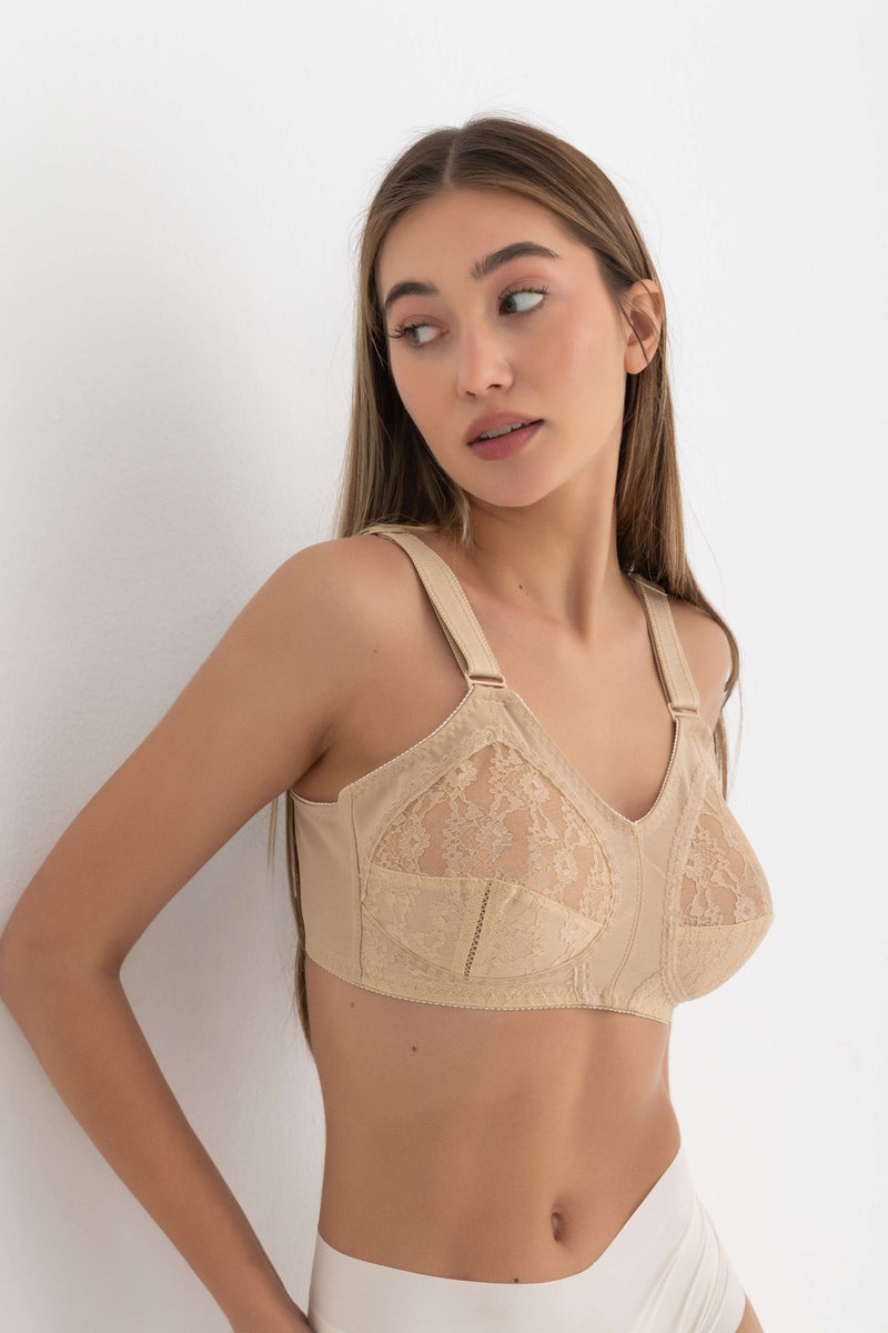 Seline Wireless Comfort Bra - Beige - Image 2
