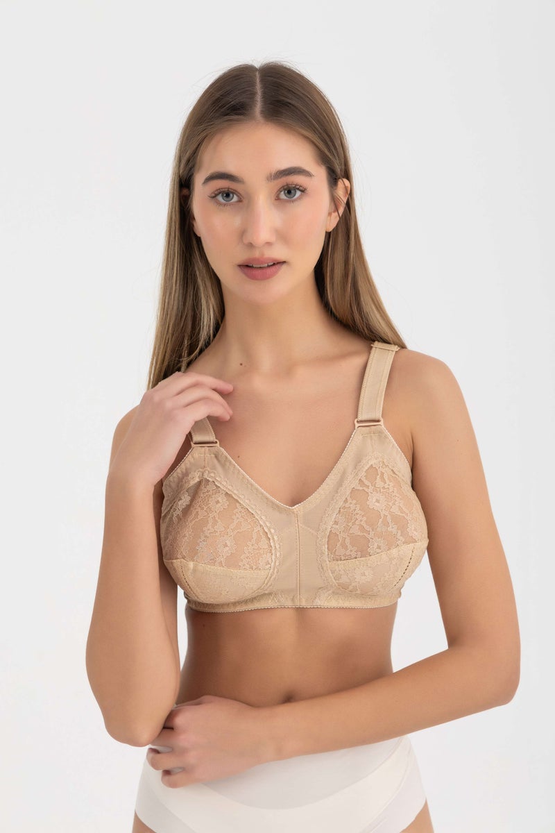 Seline Wireless Comfort Bra - Beige - Image 1