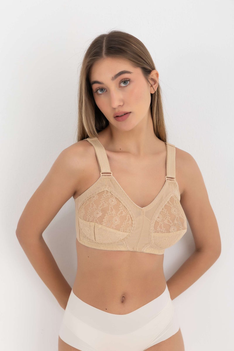 Seline Wireless Comfort Bra - Beige - Image 3