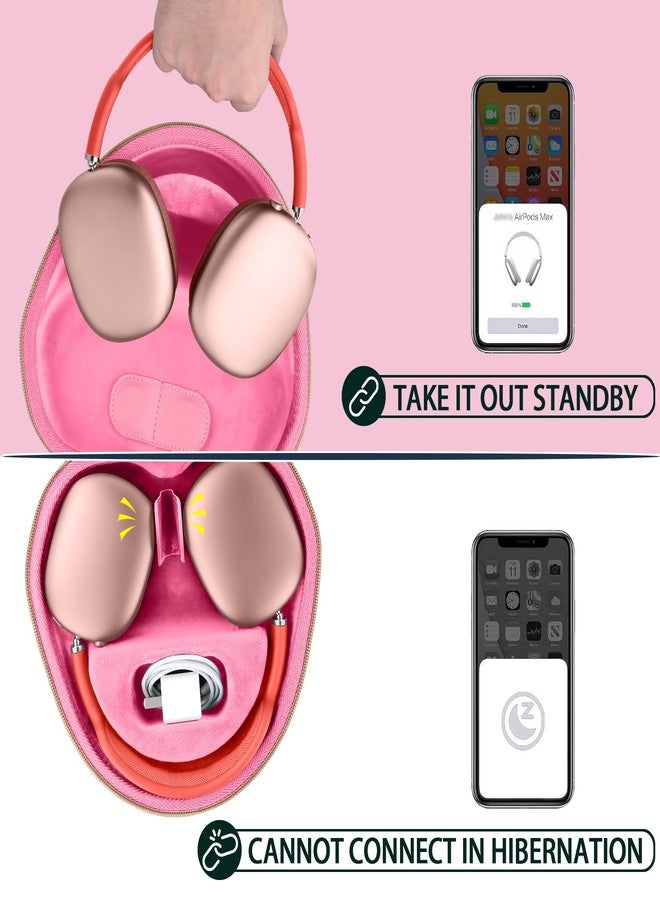 co2CREA Hard Storage Case for Apple AirPods Max, Will Make Headphones Into Sleep Mode Immediately, Upgraded Smart Case for Headphones, Ultra-Slim Travel Carrying Case (Case Only) - Image 5