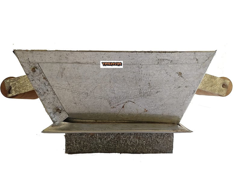 Yashvin Balaji E Retail PUJA Items Big Size 11 INCH Hawan Kund/Yagna Kund for Vedic Hawan Rituals Heavy Wider Base Iron Kund | with Heavy Wooden Handles | Perfect for Home Yagna || Made in India SHM08 - Image 4