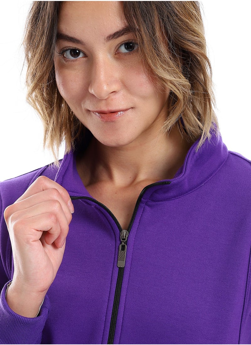 Caesar - Women Closed Hoodie With Front Zipper - Image 1